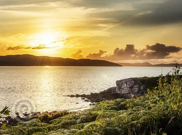 Sunset at Father Hegartys Rock, Porthaw