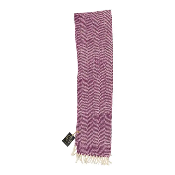 Country Herringbone Purple & speckles scarf