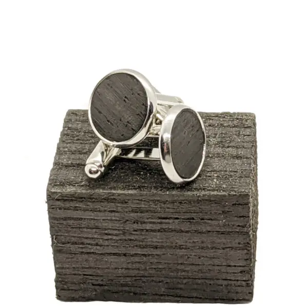 Bog oak cufflinks