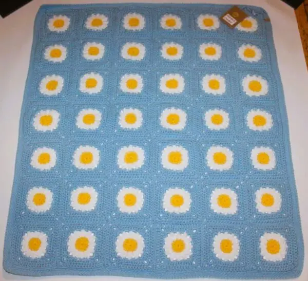 Daisy Granny Square Throw (Large)