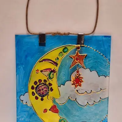 The man in the moon suncatcher