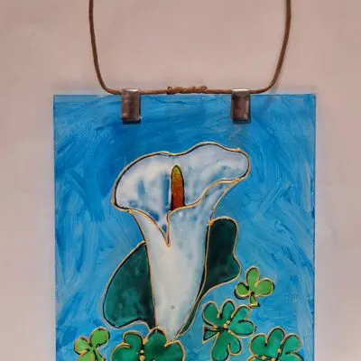 Easter lily suncatcher