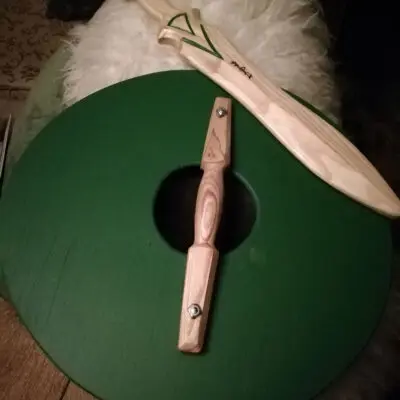 Children's wooden sword and shield set