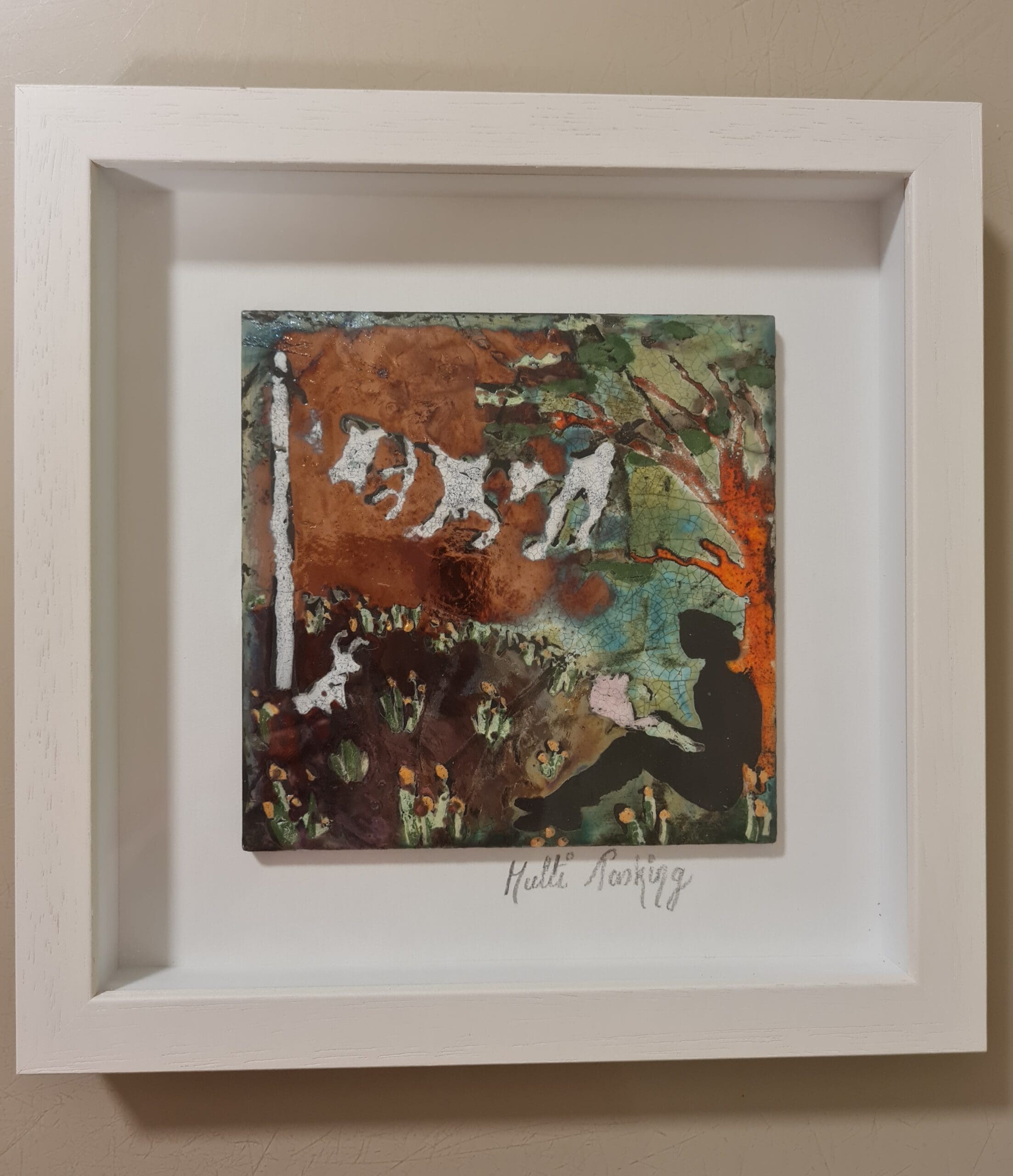 Irish handmade Raku Art - Multi Tasking - Irish Hands